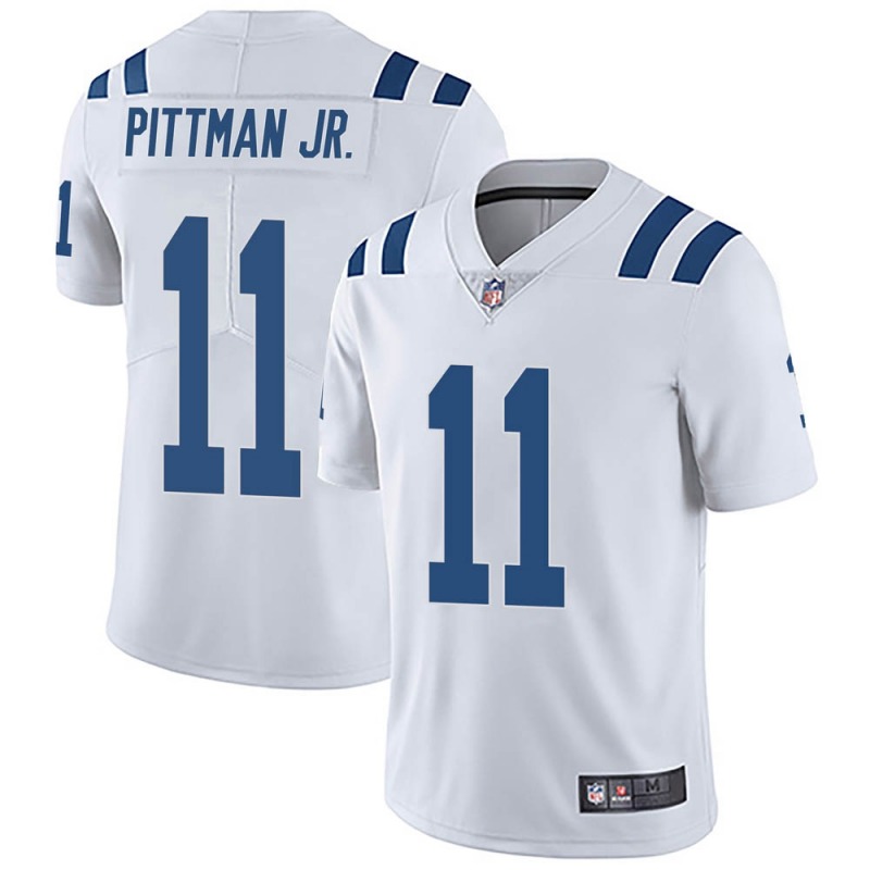 Men's Indianapolis Colts #11 Michael Pittman Jr. White Vapor Untouchable Limited Stitched Jersey(Check Description If You Want Women Or Youth Size)